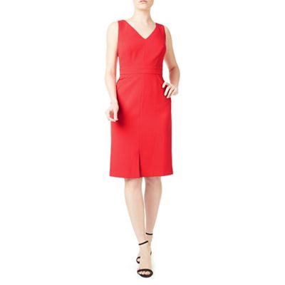 Lianna coral shift dress